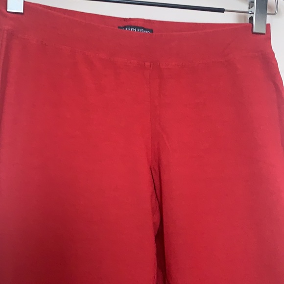 EILEEN FISHER RED CREPE PANTS SKINNY LEG SIZE XSP Nordstrom - Picture 6 of 10